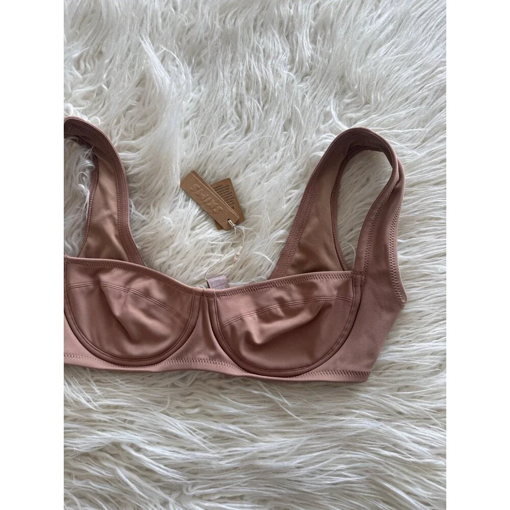 Skims Shaping Swim Unlined Underwire Bikini Top Sienna Size XS